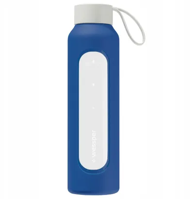 Mbulesë silikoni për shishe qelqi Wessper B1 Borosilicate, 0.5L, navy blue - 2