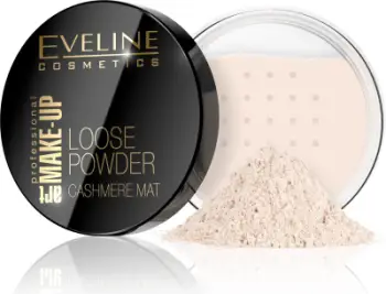 Pudër e lirshme Eveline Cosmetics Cashmere Mat 01 Transparent, 20g, transparente