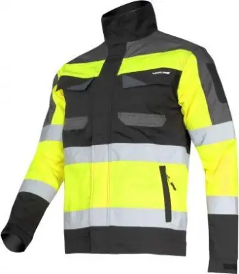 Xhaketë pune Lahti Pro, me shirit vezullues, 2XL, e zezë / verdhë