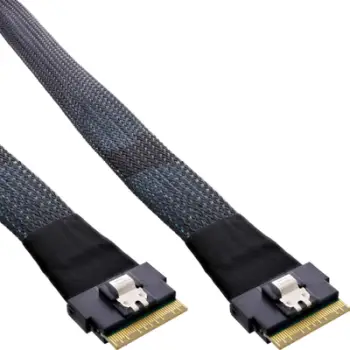 Kabllo SAS InLine Slim, SFF-8654 8i në SFF-8654 8i, 48 Gb/s, 1m