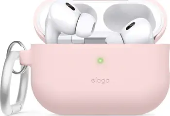 Mbulesë silikoni Elago Hang për Apple AirPods Pro 2, me karabinë, rozë