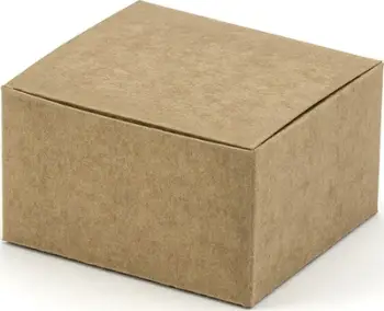 Kuti dhuratash Guest Box Little Box Kraft Retro, 10 copë, kafe