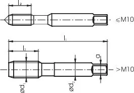 Set fileteve dorë Fanar M10, 3 copa, HSS, gri - 2