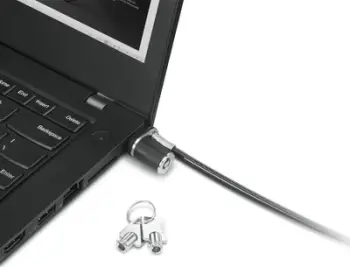 Kabllo sigurie Lenovo NanoSaver Essential, për laptop dhe monitor, 1 copë, i zi