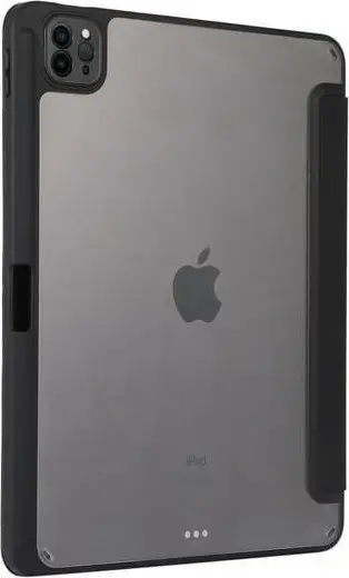Mbulesë smart stand për tablet Apple iPad Pro 11 2024, TPU, funksion qëndrimi, e zezë