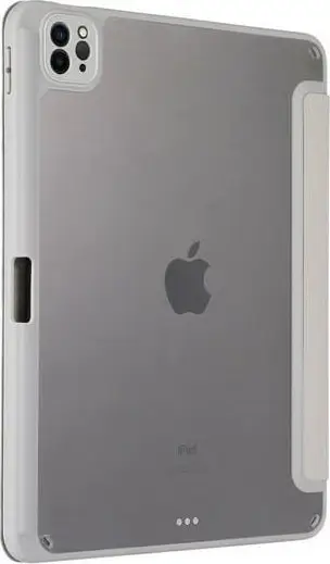 Mbulesë Smart Stand Beline për iPad Pro 11 2024, tip bookcase, e bardhë