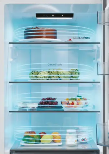 Frigorifer kombinë Candy ECN2CQTEB186, 355L, No Frost, Wi Fi, i zi