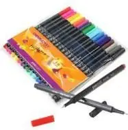 Set fineliner Penword, 18 ngjyra, trup trekëndësh
