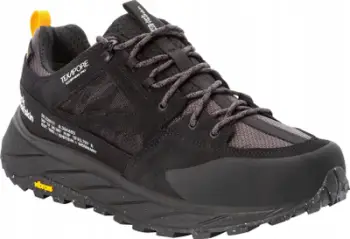 Këpucë trekking Jack Wolfskin Terraquest Texapore Low M, për meshkuj, i zi gri
