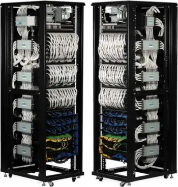 Panel anësor për kabinet RACK Delta ZMB-1-800, montim vertikal, alumin, i zi
