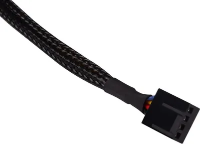 Kabllo splitter Alphacool 4 Pin në 4x 4 Pin PWM, 60 cm, i zi - 4