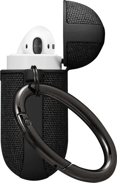 Mbulesë Spigen Urban Fit për AirPods 1/2, me kllapë, e zezë - 3