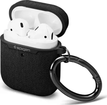 Mbulesë Spigen Urban Fit për AirPods 1/2, me kllapë, e zezë
