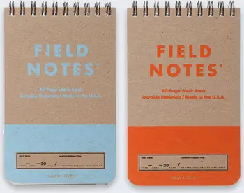 Set fletore Field Notes Heavy Duty FN-47, 2 copë, vijëzuar dhe me rrjetë
