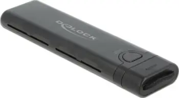 Kuti e jashtme Delock 42635, për SSD M.2 NVMe SATA, USB 3.2 10 Gbit/s, e zezë