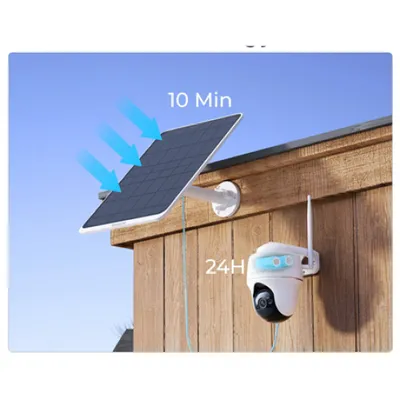Panel diellor Reolink Solar Panel 3W, 12W, i bardhë - 2