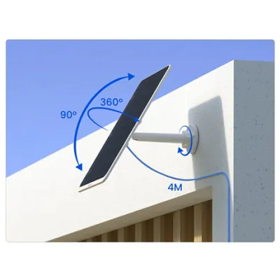Panel diellor Reolink Solar Panel 3W, 12W, i bardhë - 3