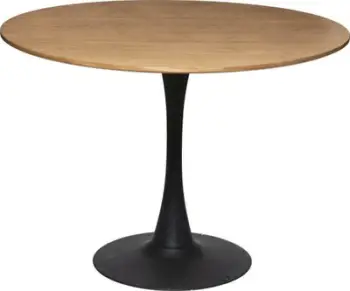 Tavolinë ngrënieje Atmosphera Elias, diametër 100 cm, MDF dhe metal, shumëngjyrëshe