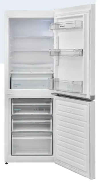 Frigorifer me ngrirës Sharp SJ-FBB02DTXWE EU, 54cm, NanoFrost, i bardhë