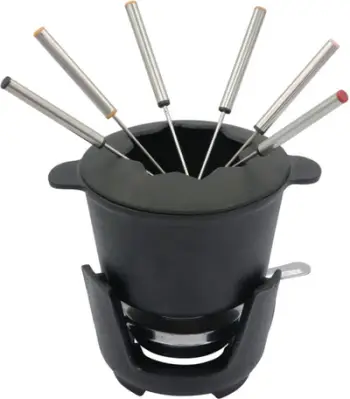 Set fondue prej gize KingHoff KH-1195, për 6 persona, i zi