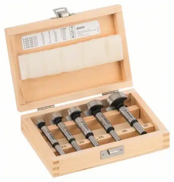 Set frezash Forstner Bosch 2607018395, 5 copa, 15 35 mm