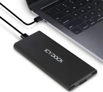 Kuti e jashtme SSD Icy Dock MB861U31-1M2B, M.2 PCIe NVMe, USB-C 3.2 Gen 2, alumini