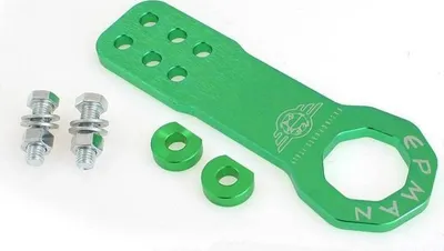 Çengel tërheqës MTuning Front Tow Hook, përpara, aliazh alumini, jeshil - 1