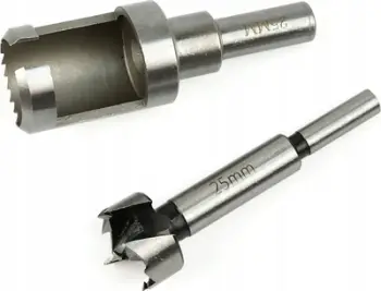 Set freza për dru Fidelity, Plug dhe Tenon Cutter 25 mm, HSS, i argjendtë