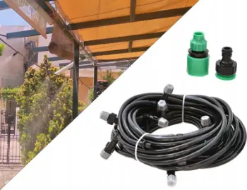 Set freskimi tarrace Geko G70075, zorrë 10 m, 10 sprucatorë, gri