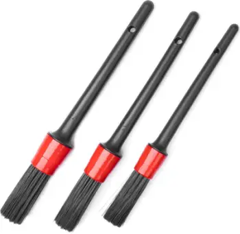 Set furça pastruese AMiO 03098, plastik, 3 copë, kuqe e zezë