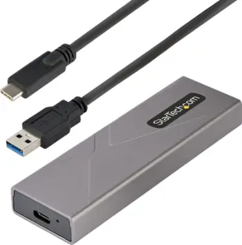 Kuti e jashtme SSD StarTech USB C, M.2 NVMe SATA, 10Gbps, alumini, gri