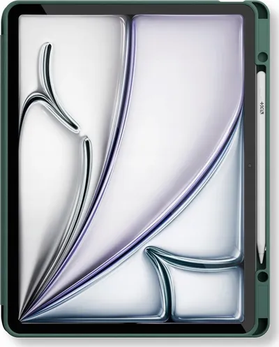 Mbulesë tablet NEXT ONE Rollercase, për iPad Air M2 13", me mbajtëse për Apple Pencil, e gjelbër - 2