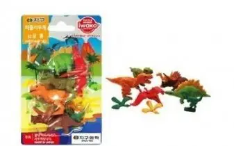 Set fshirësash puzzle Iwako Dinosaur, 9 copë, shumëngjyrësh