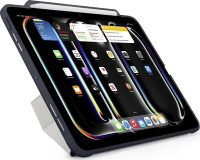 Mbulesë tabletë Pipetto Origami No3 Pencil Case, për iPad Pro 11" 2024, me stand, blu e errët - 2