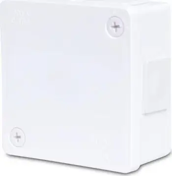 Kuti hermetike sipërfaqësore Viplast, 86x86x40 mm, IP55, e bardhë
