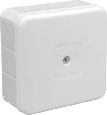 Kuti hermetike sipërfaqësore Viplast VP31, 85x85x37mm, IP55, e bardhë