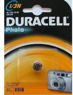 Bateri litiumi Duracell DL1/3N, 3V - 1