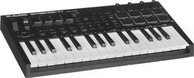Kontrollues MIDI M-Audio Oxygen Pro Mini 32, tastierë 32 mini keys, pad-e RGB, i zi - 2
