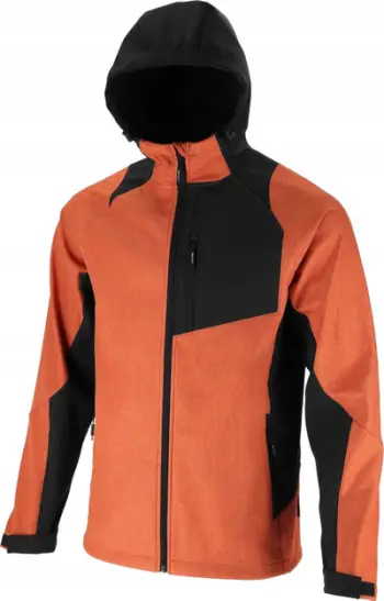 Xhaketë softshell LAHTI PRO L4094904, 290 g/m², madhësia XL, portokalli me të zezë
