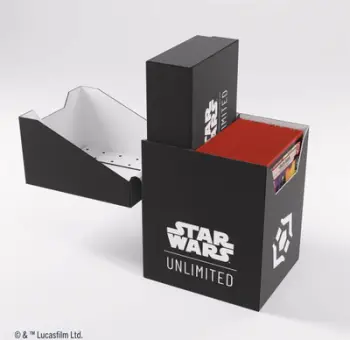 Kuti Gamegenic Star Wars Unlimited Soft Crate, për letra loje, e zezë e bardhë