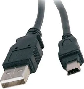 Kabllo USB A në Mini USB për Canon, 1.5m, me filter, e zezë - 1