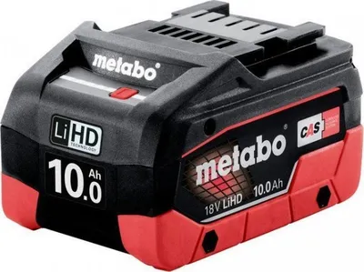 Bateri Metabo LiHD 625549000, 18V, 10Ah, e zezë - 1