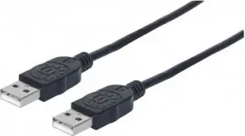 Kabllo USB Manhattan USB A në USB C, 1m, USB 2.0, e zezë