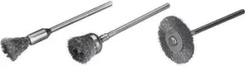 Set furça mini për stërvitje Wolfcraft WF2114000, 3 copë, tel çeliku