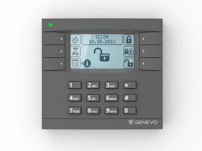 Panel komandues Genevo PRiMA LCD, ekran LCD, ikona, gri - 2