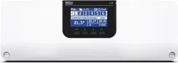Panel kontrolli për ngrohje nën dysheme L-12 Tech, 12 zona, WiFi, i bardhë