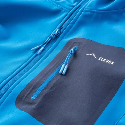 Xhaketë softshell për meshkuj Elbrus Sogne, për pranverë dhe vjeshtë, ngjyrë blu navy, madhësia L - 4
