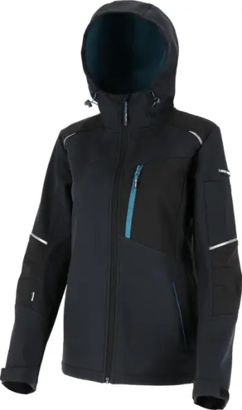 Xhaketë softshell për femra Lahti Pro L40947, me kapuç, madhësia XL, blu