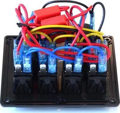 Panel kontrolli TurboWorks Switch F, 5 çelësa ON OFF, 2x USB 3.1A, blu - 2