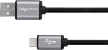 Kabllo USB në micro USB Kruger&amp;Matz KM1235, 1m, e zezë